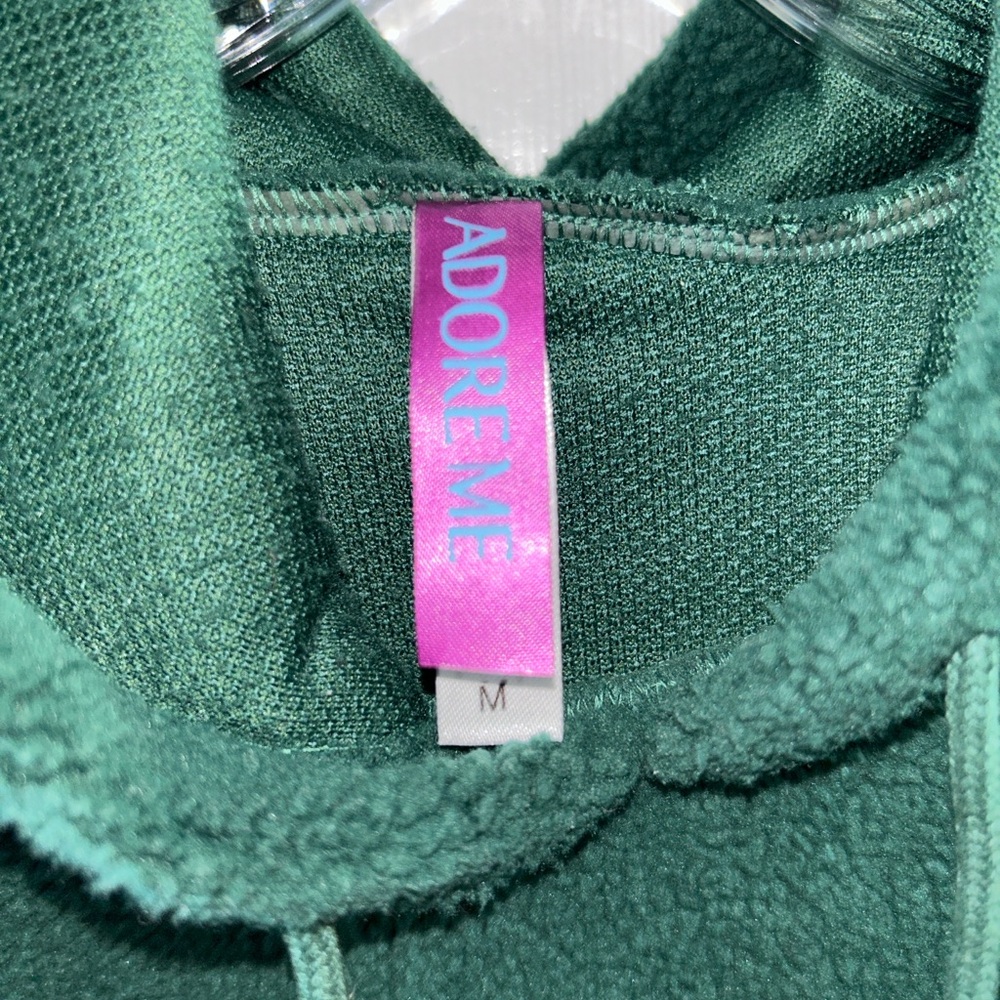 Adore Me Forest Green Fleece Hoodie and sweat pants 
Size M - Picture 4 of 6